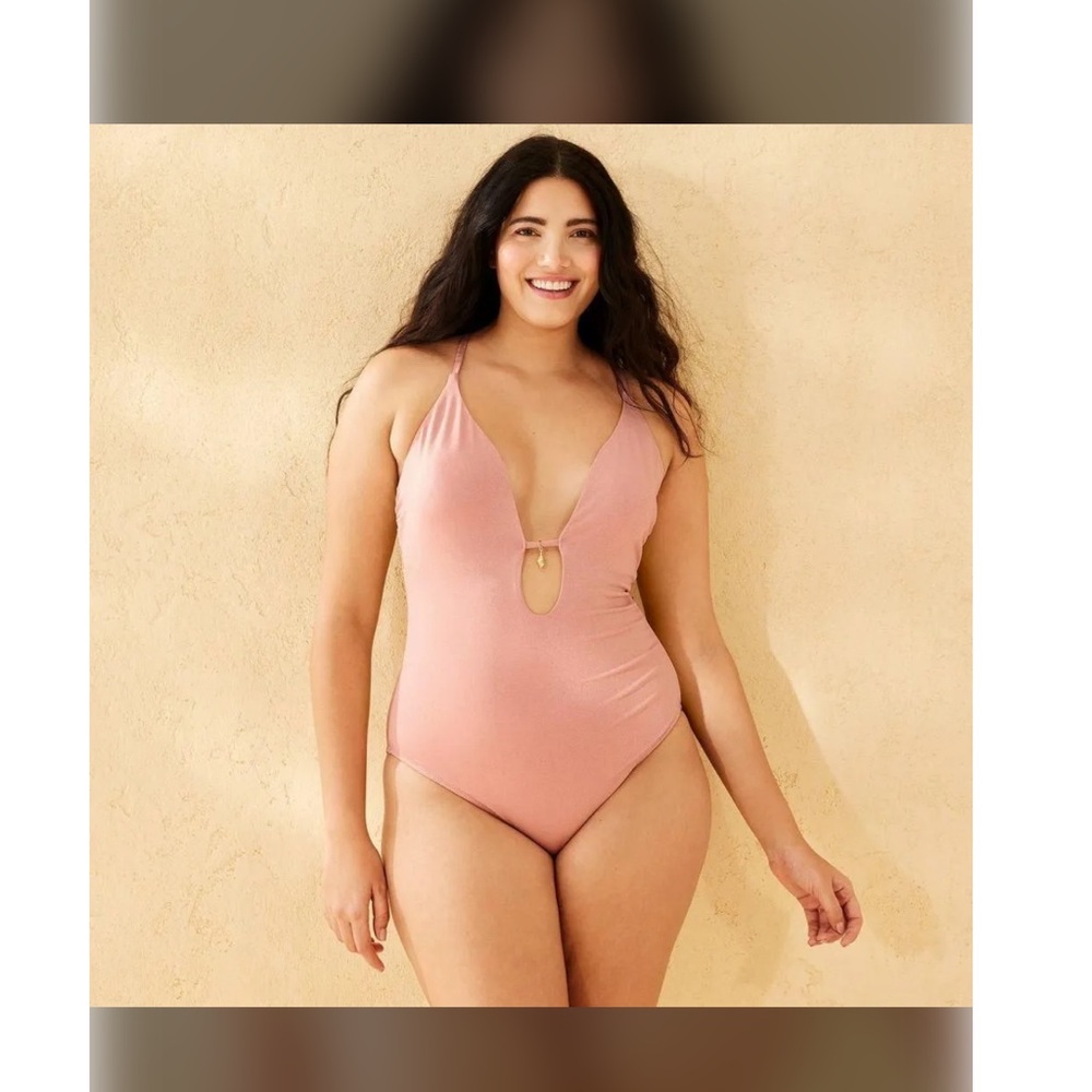 Shade & Shore Pink One Piece Swimsuit